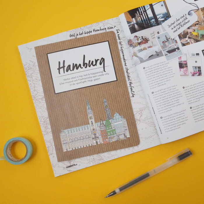 Fashionista Magazine Hamburg Skyline illustration