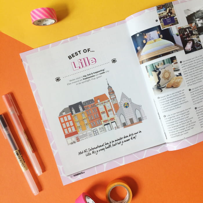Fashionista Magazine Lille Skyline illustration