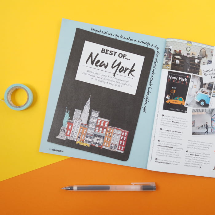 Fashionista Magazine New York Skyline illustration