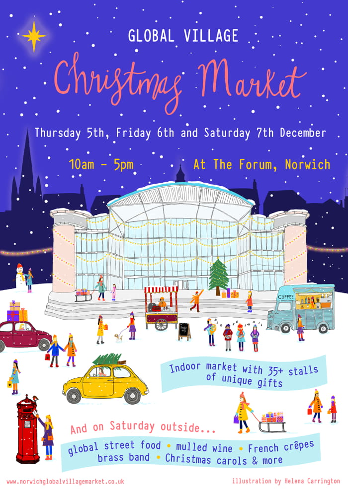 Global Village Christmas market poster 2019