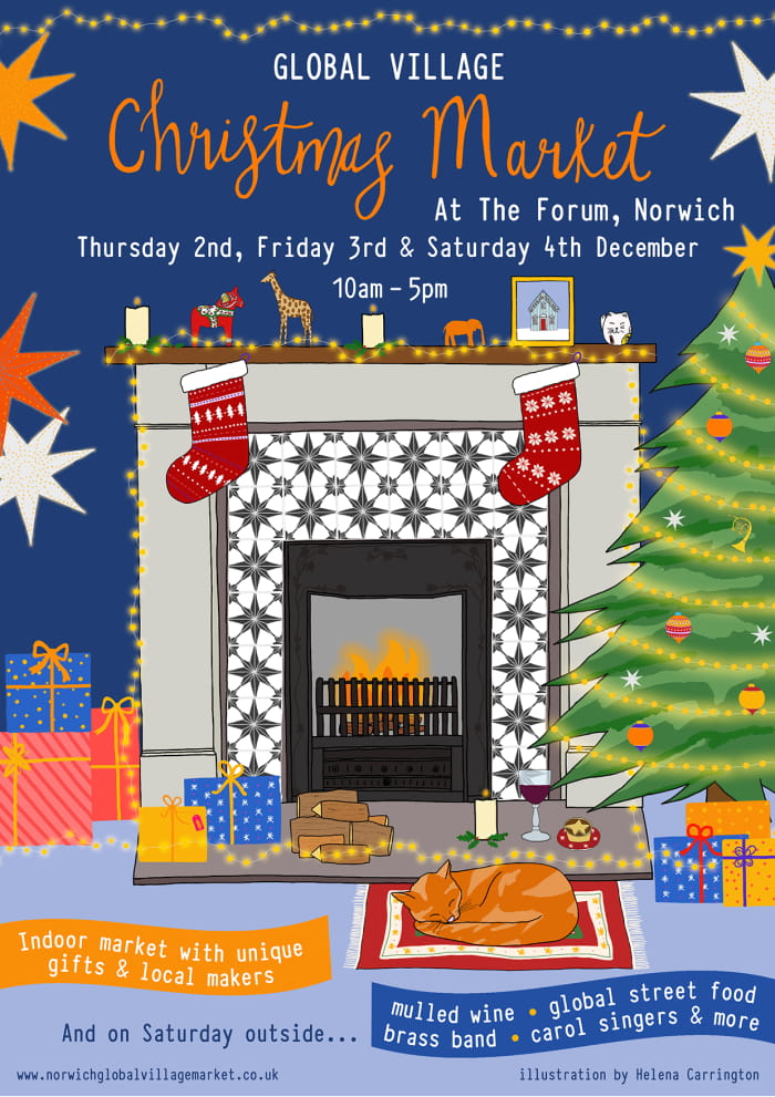 Global Village Christmas market poster 2021