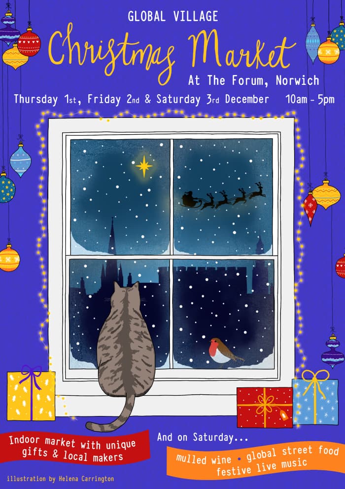Global Village Christmas market poster 2023