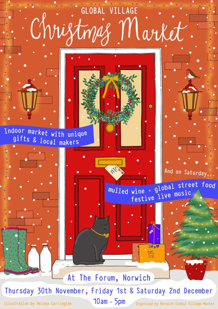 Global Village Christmas market poster 2022