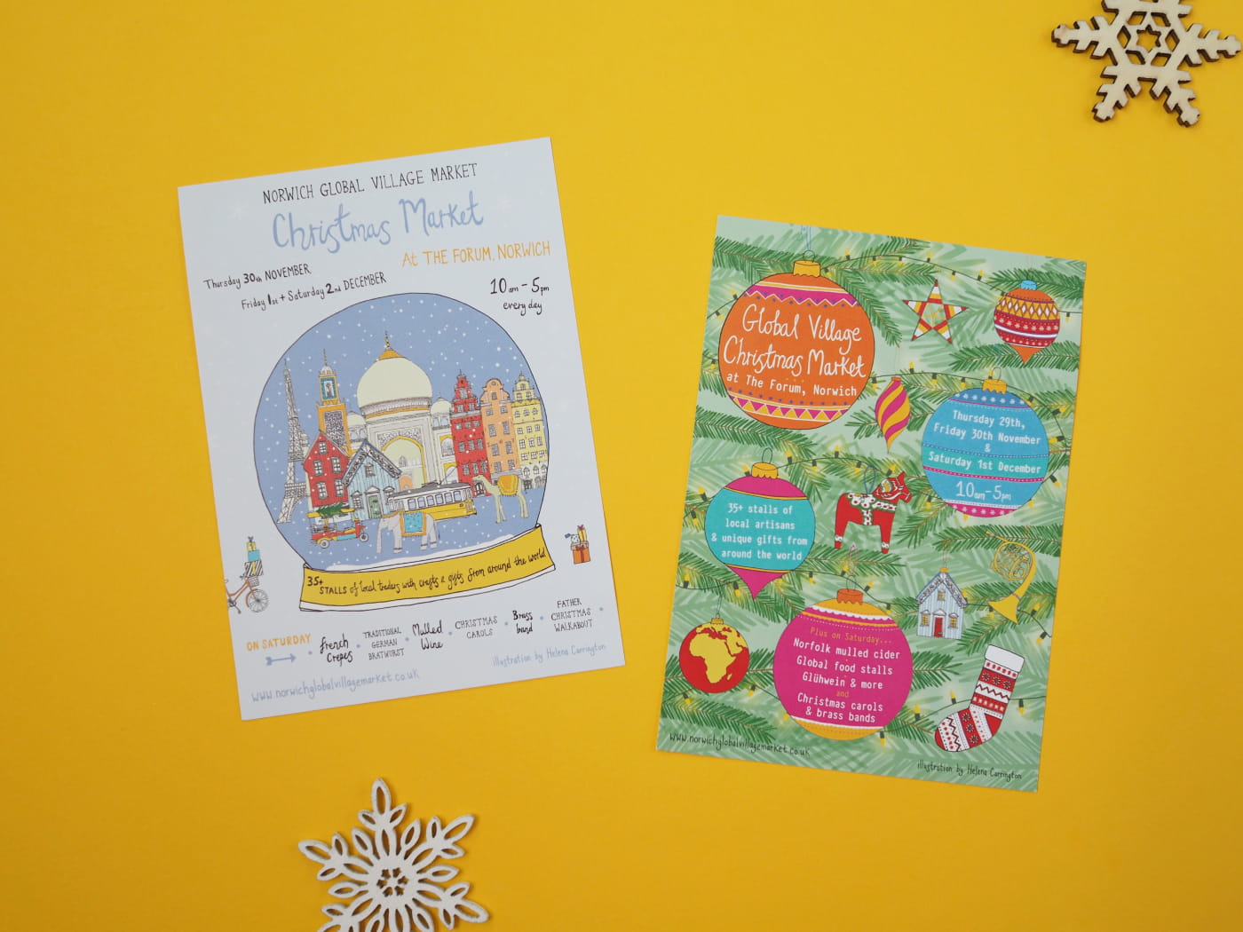 Global Village Christmas market posters