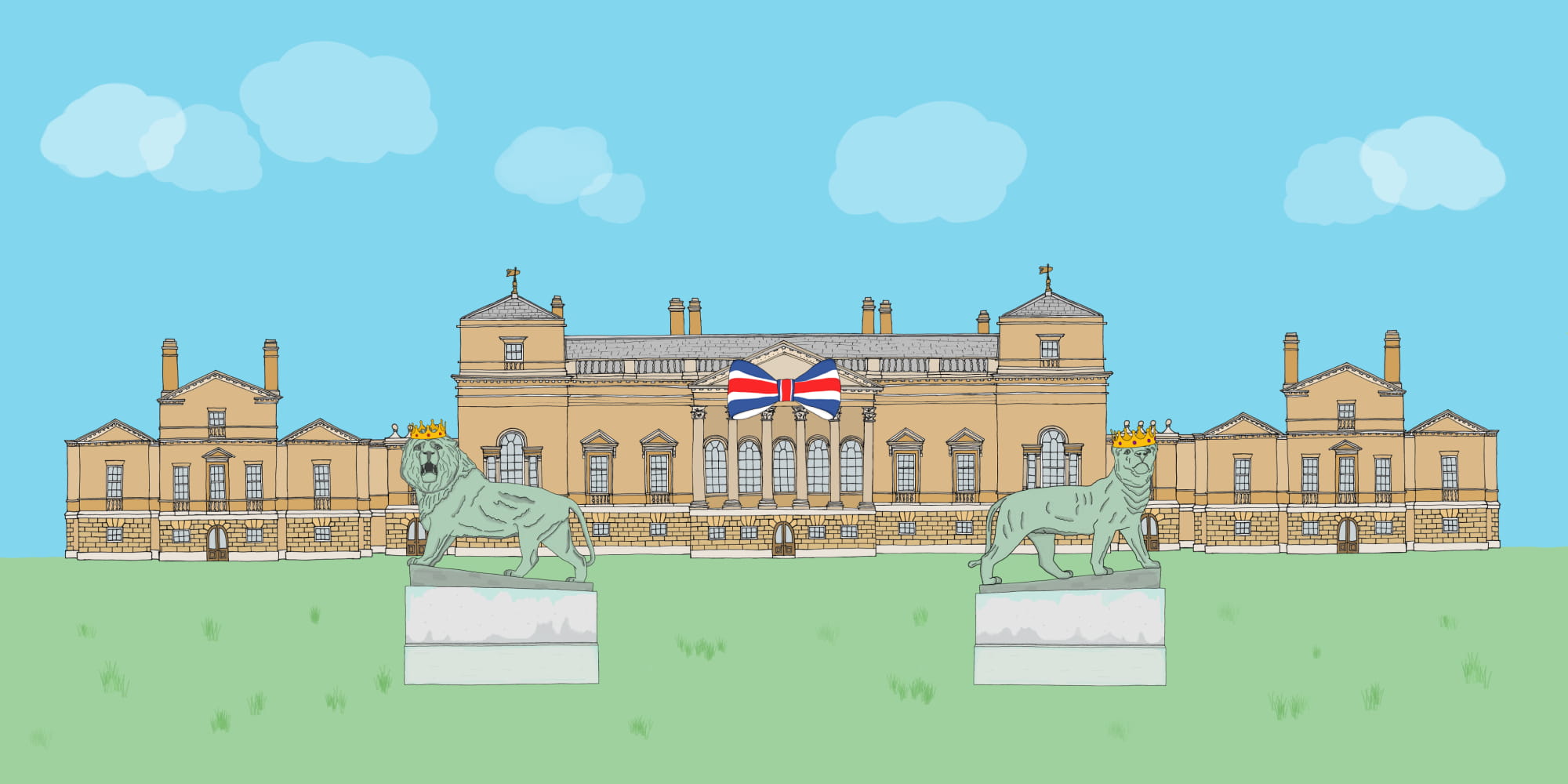 Holkham Hall Royal Jubilee illustration