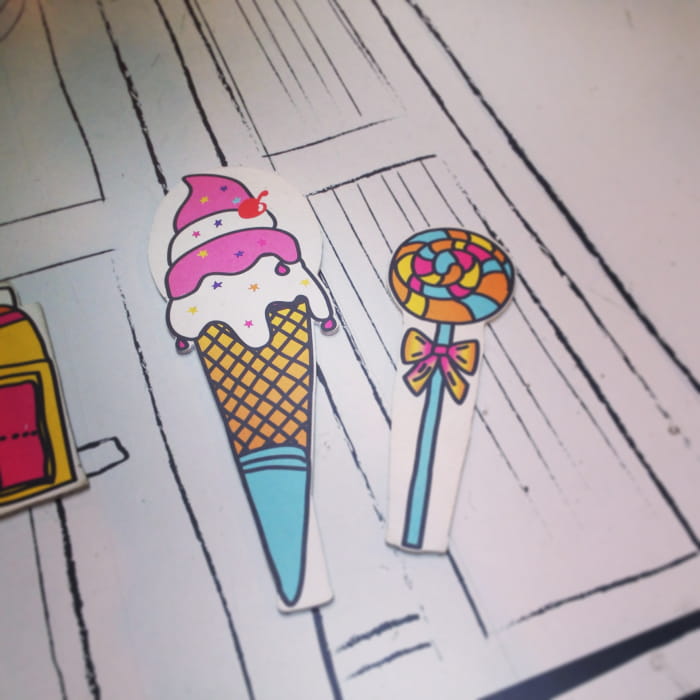 Ice cream prop created from an illustration