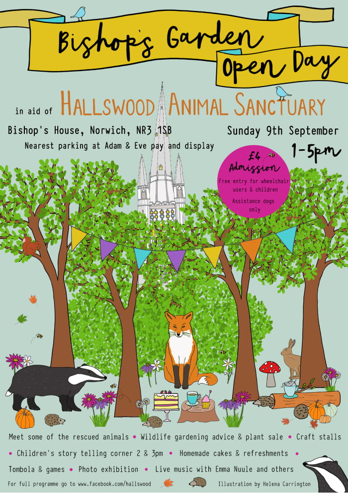 Hallswood Animal Sanctuary open day poster