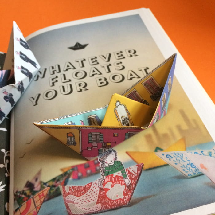 Flow magazine origami boat