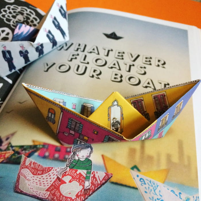 Flow magazine origami boat