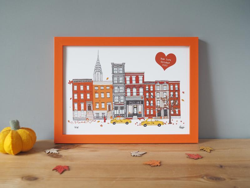 newyork-autumn-personalised-print